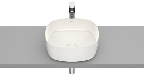 Roca - Vasque - Vasque à poser en fineceramic Inspira Soft - 370x370x140mm - beige