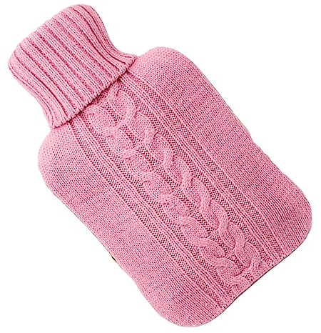 HAPINARY couverture tricotée bouillote poche à eau chaude coussin chauffant mains bouteille d'eau chaude étui pour bouillotte housse de bouillotte femme Avec couverture chauds