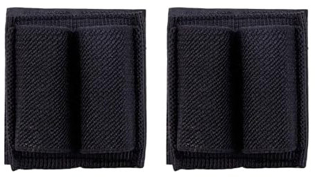 2 Stück Schrotflinte Patronentasche, Taktische Schrotflinten Patronenhülsenhalter,Molle Schrotflinte Beutel,2 Kolben Patronen Lager Shell Halter, Schrotpatronenzubehör für Jagd/Schießen(schwarz)