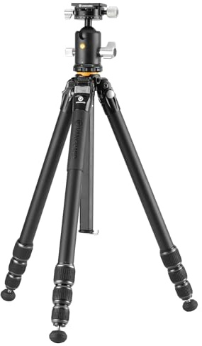 Vanguard Veo 5 304AB250S Trípode para cámara de Foto Profesional | Con columna, Rótula de Bola, Aluminio, Cerrado: 63,9cm, Extendido: 178,6cm, Soporta hasta 20kg