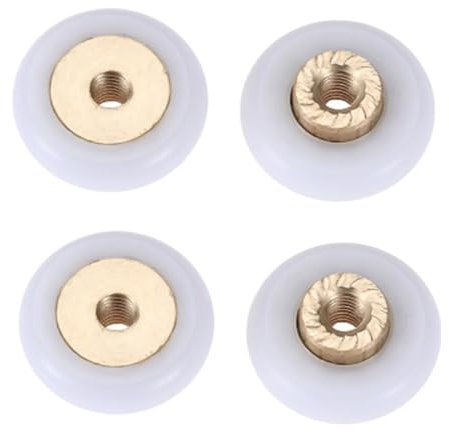 Shower Door Rollers 4Pcs 18mm Dia Sliding Shower Door Replacement Wheel Roller Casters Furniture Castors Runners Wheels For Shower Enclosures Runner Shower Door Wheels