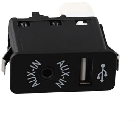 VRTYVEYBB BM USB AUX Input Socket 84109237653 - Direct Installation Car Audio Upgrade for 1, 3, 5 Series, E60, E61, E81, E87, E90, E91 - Smartphone Integration & Central Control Panel Enhancement