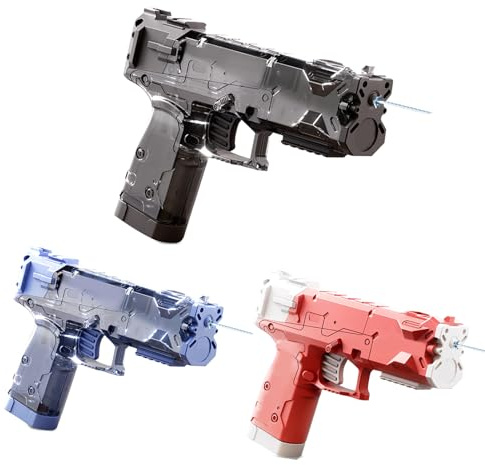 Wasserpistolen, 4 Stück Kleine Wasserpistole, Größe 14,5 x 11 x 4cm, ABS, Wasserpistole für Kinder, Wasserspritzpistole, Water Gun für Sommer Pool Beach Outdoor Party Spielzeug (3 Stück-A)