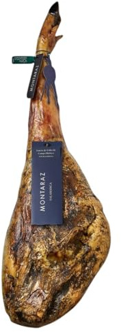MONTARAZ® Jamon Iberico de Cebo de Campo | 50% Raza Ibérica | Curación 24 Meses | Pieza Entera de 7,5-8,5 kg | Jamón Ibérico de Cebo de Campo Calidad Gourmet | Sin Aditivos ni Conservantes