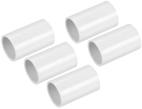 sourcing map Accoppiatore per condotto in PVC, 25 mm, terminale per tubo elettrico, confezione da 5