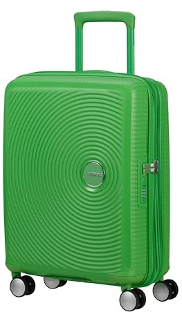 American Tourister Soundbox - Valise Cabine 55 x 40 x 20/23 cm - Trolley Rigide pour EasyJet & la Plupart des Compagnies Aériennes, Extensible, 35.5/41L, (Grass Green)