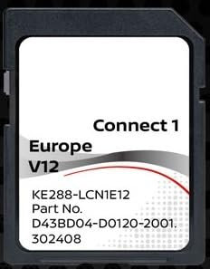Generisch Aktualisierung der Kartographie GPS Navigation Europa 2022 V12 – Datenbank Q3.2020 – D43BD04-D0120-2001 kompatibel mit Nissan Connect 1