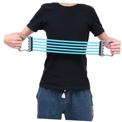 Cabilock Expansor De Pecho Cuerda Ejercitador De Resorte Ajustable para Entrenar Músculos Pectorales Herramienta De Banda De Resistencia para Estiramiento De Brazos