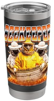 Beekeeper Beekeeping Honey Lover Honey Bees 90s Bootleg Stainless Steel Insulated Tumbler
