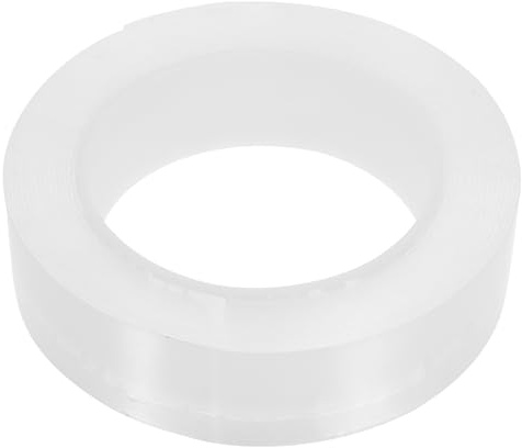 ibasenice Doppelseitiges Transparentes Acryl Klebeband Wiederverwendbar 1 Rolle Mehrzweck Wand und Teppichklebeband für Bastel und Montagearbeiten