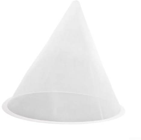 Coladores de miel de nailon en forma de cono, paquete de 4 filtros de malla para miel, leche de soja y líquidos de baja viscosidad, reutilizables, fáciles de limpiar, 35 x 40 cm, color blanco para