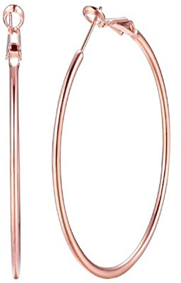 70mm Rose Gold Large Hoop Earrings For Womens Girls Stainless Steel Huggie Hoops Hypoallergenic for Sensitive Ears