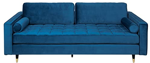 invicta INTERIOR riess-Ambiente.de Elegantes Design Sofa Cozy Velvet 220cm Aqua Samt Federkern 3er-Sofa Couch Sofagarnitur