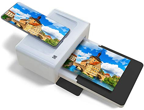 KODAK PD460 - Farbfotodrucker, 10 x 15 cm, Bluetooth und Docking, Weiß/Schwarz