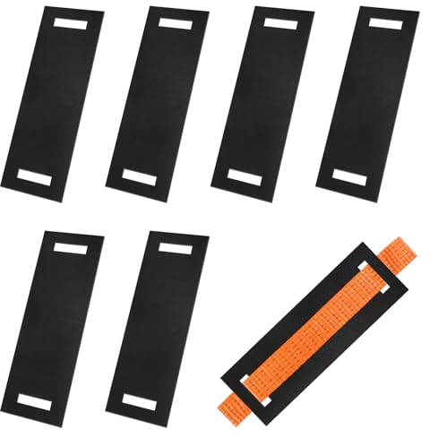 Protezioni Bordi in Gomma per Cinghie di Ancoraggio Fino a 50 mm di Larghezza 290 x 100 x 3 mm 6 Pezzi Cinghie di Tensione Protezioni per Bordi Protezioni in Tessuto per Trasporto e Protezione Merci