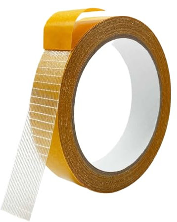 KAIHENG doppelseitiges Stoffband, 2,5 cm x 10 m, Saumband für Vorhänge, Stitch Witchery Saum Hosen Kleidung Kleider Stoff ohne Nähen Bügeln, Starkes Klebeband für Teppich, Teppichboden, Kunst