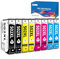 OINKWERE 8er-Pack 502XL Patronen Kompatibel für Epson 502XL Multipack Druckerpatronen für Expression Home XP-5150 XP-5100 XP-5155 XP-5105 Workforce WF-2860 WF-2865 WF-2880 WF-2885