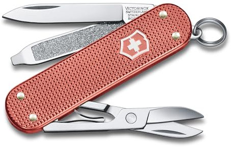 Victorinox coltellino svizzero piccolo Classic SD Alox Limited Edition 2025, multitool, coltellino svizzero, 5 funzioni, lama, forbici, rosso