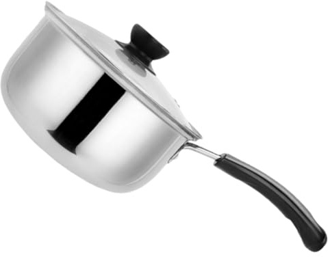 Alipis Petite Casserole Cuisine 20 Cm En Acier Inoxydable Épaissi Multifonction Avec Poignée Pour Cuisson Lait, Soupe, Bébé, Compatible Plaque Vitrocéramique