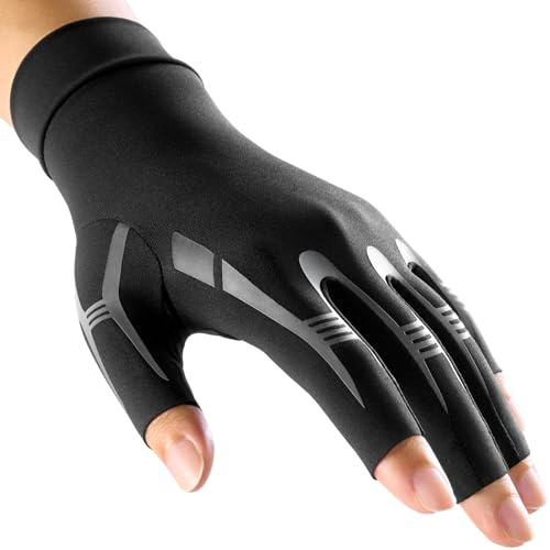 FREETOO Arthrose Handschuhe Damen Herren, Fingerlose Kompressionshandschuhe | Warme Kompression Rutschfeste.Arbeit Schlafen Sport Häkeln Tippen. Arthritis Karpaltunnel Rheuma Schwellung Lipödem
