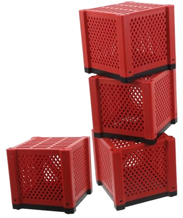 Kisangel 4 STÜCKE Teiliges Aquarium Wasserfilter Würfel Langlebiger Filterbehälter Wiederverwendbar für Teich Pferdetränke und Fischbecken Kompatibel mit Verschiedenen Filtermedien