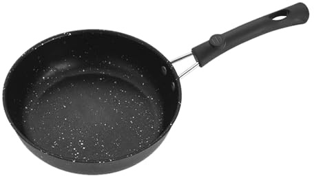 Fictory Padella antiaderente in pietra Maifan, padella multifunzione per frittata e bistecca, facile da pulire, 16 cm, compatibile con fornelli a induzione e a gas, design comodo con manico