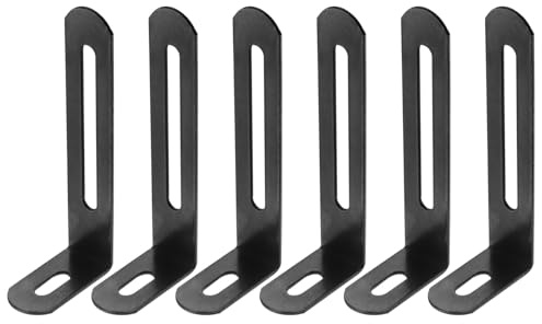 PATIKIL 6 st L-formade metallfästen, 76 mm x 30 mm (2,99 tum x 1,2 tum