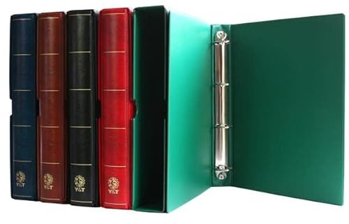 Album INITIA : étui + reliure (Havane) - Classeur à anneaux pour timbres