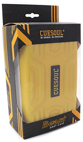 CUESOUL Beast Dart-Etui für 2 Dartpfeile mit Stahlspitze/weicher Spitze, große Dartpfeile zur Aufbewahrung, passend für Dartspitzen, Schäfte, Flights und Zubehör (nur Koffer)