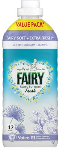 FAIRY FABRIC CONDITIONER SILK TREE BLOSSOM & JASMINE 42 WASHES 1386ML