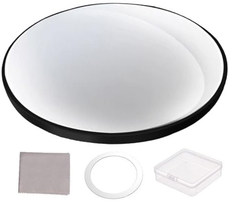 Genérico Lente Vlog Selfie Magnético, Espejo Convexo Delgado para Teléfono Celular, Espejo para Selfies, Negro, Compatible con Teléfonos Móviles, Montaje Magnético