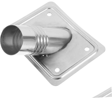 Zerodeko Broom Handle Swivel Adapter, Stainless Steel Threaded End Fitting for Brushes and Mops, DIY Fit, Wear-Resistant, for Commercial Use