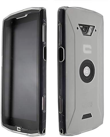 caseroxx TPU-Housse et Film de Protection de l'écran pour Crosscall Core-X4, Set (TPU-Housse de Coloris Blanc-Transparent)