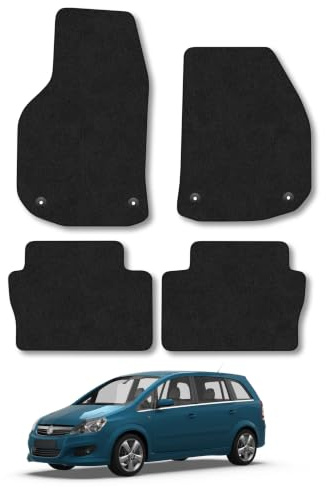 Vauxhall Zafira (2005-2012) Carpet Car Mats | Black Edge Trim Tailored Fit Floor Mats Full Coverage Protection Accessories Easy Clean Anti Slip Made in the UK