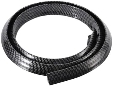 FIXCOR Protección Automática Universal Protector Arco Rueda Goma para Coche Guardabarros con Textura Fibra Carbono Tira Embellecedora Anticolisión