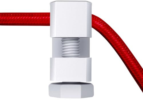 QuirkLz Set di 3 Decentratore da Soffitto da parete e soffitto, Decentratore Lampadario, Decentratore a Soffitto, Decentratore Cavo Elettrico, fermacavi a muro, installazione per progetti fai da te