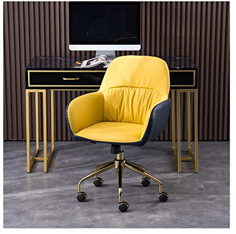 Bürostuhl Ergonomischer Ergonomischer Büro-PC-Schreibtischstuhl mit höhenverstellbarer Arm- und Taillenstützfunktion, drehbarer Arbeitsstuhl mit mittlerer Rückenlehne for das Heimbüro Schreibtischstuh