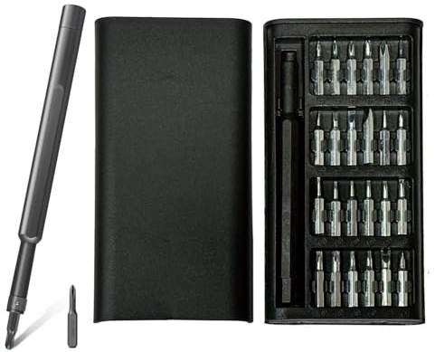 Juego de destornilladores de precisión 24 en 1, mini kit de herramientas de reparación magnéticas, juego de destornilladores pequeños, destornillador de precisión pequeño para reparación electrónica