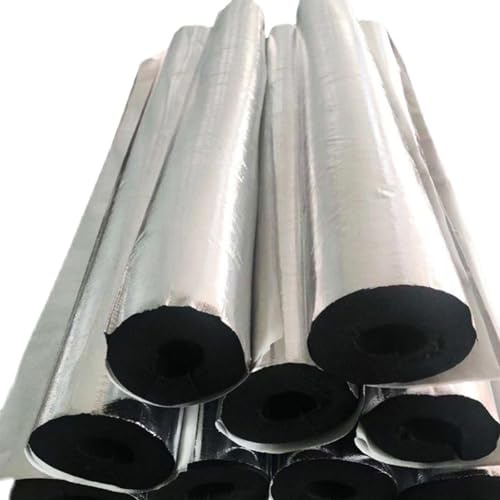 Pipe Insulation Tubing, Antifreeze Insulated Pipe Foam Tube Cover, ID 7/8 x Thick 3/4 Self Adhesive Foam Tube for Water Heater Pipes Outdoor Air Conditioner Units(T 30mm,ID 48mm)