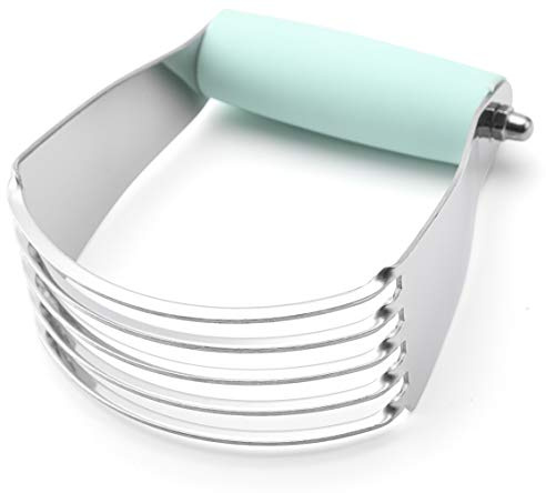 Spring Chef Medium Dough Blender - Stainless Steel Pastry Cutter Tool For Baking w/Thick Sharp Blades - Butter & Dough Cutter - Pastry Blender for Easy Mixing - Dishwasher Safe Kitchen Gadgets - Mint