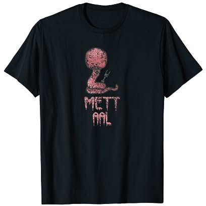 Heavy Rock Mett-Aal Pommesgabel Metal Festival Metalhead T-Shirt