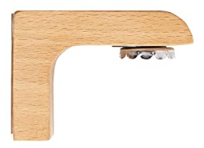 Porte-savon magnétique sans perçage pour lavabo, douche, baignoire, hêtre, 7,8 x 3,3 x 5,4 cm