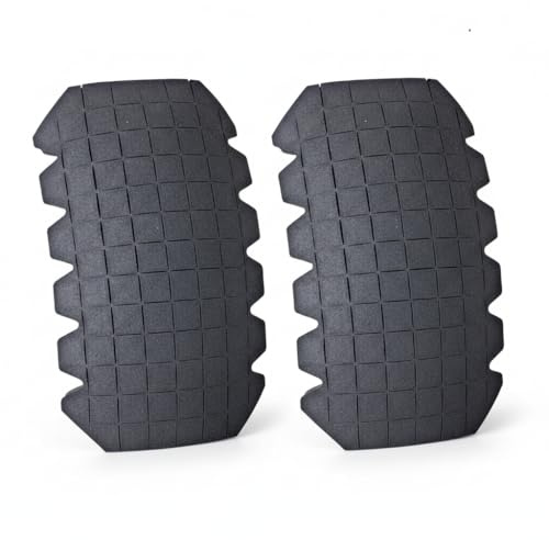 Kneetek Universal Maxi 16 N Kniepolster 2 Stück 245 x 150 x 16 mm | Schwer entflammbarer, selbstverlöschender Zellkautschuk für Feuerwehr, Schweißer und Starkstrom – Paar, Einheitsgröße