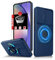 FRLMOOES for Samsung Galaxy A15 Case with Screen Protector,Built-in Slide Camera Cover,with 360°Kickstand Ring for A15Phone Case Shockproof Anti-Scratch Military-Grade Drop Heavy Duty Protection Blue