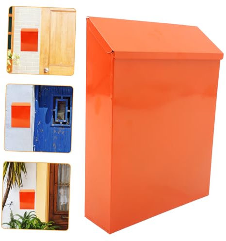 OSALADI Mailbox Vintage Da Montare Muro Cassetta Per Lettere e Suggerimenti Con Design Rustico e Colore Vivace Accessorio Decorativo Per Casa e Giardino