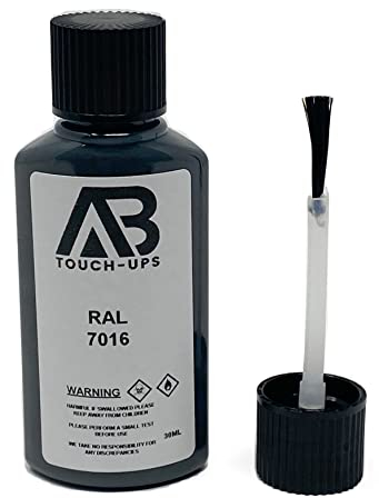 RAL 7016 ANTHRACITE GREY PAINT TOUCH UP BOTTLE BRUSH 30ML
