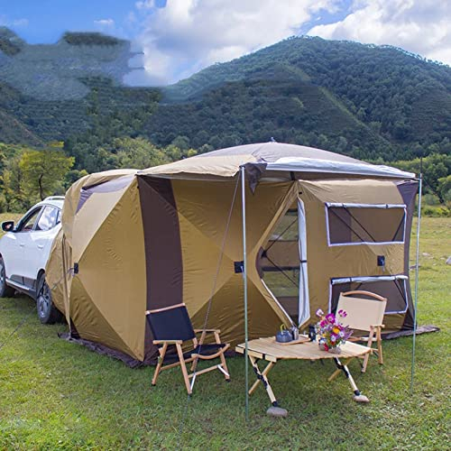 Campingzelt, wasserdichte Auto-Heckklappenzelte, doppelschichtig für 6–8 Personen, Auto-Markise, Sonnenschutz, Zelte, Camping-LKW-Überdachung