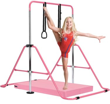 XJYMCOM Gymnastics Bar,Adjustable Gymnastics Bar Training Kip Bar Gymnastics Equipment kids Gymnastics Bars