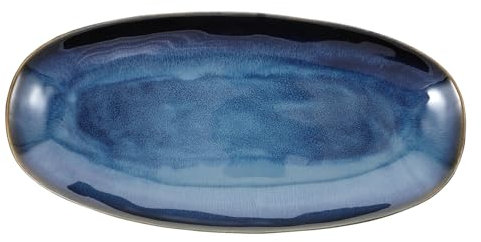 CATIEBYE Ceramic Sushi Plate Large Fish Tray for Serving Snacks Fruit Dishes at Home Restaurant