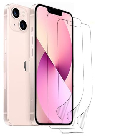 Cfyywqf Pellicola Idrogel per iPhone 13/13 Pro | 3 Pezzi hydrogel film TPU Trasparente Flessibile Pellicole gel, Anti-Graffio,HD,Alta Sensibilità schermo protettivo